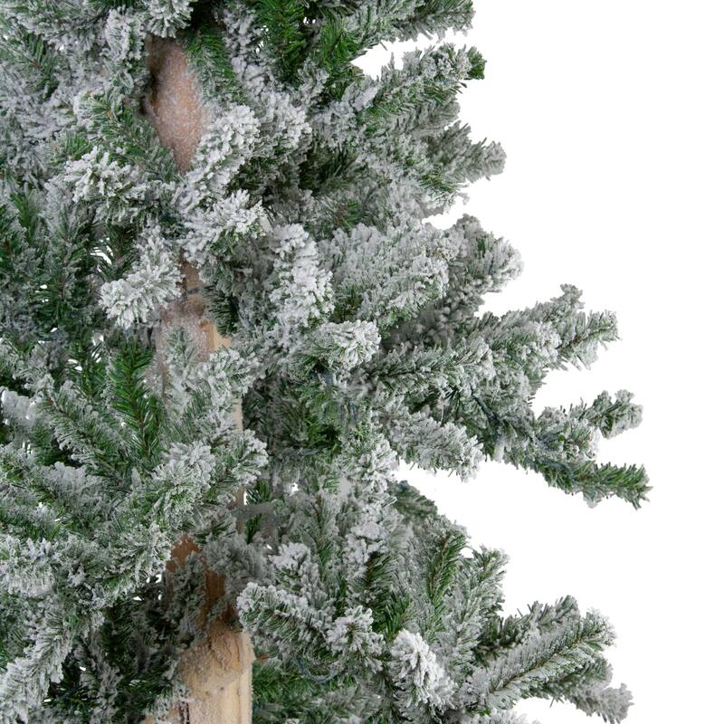 Medium Flocked Alpine Artificial Christmas Tree - 6' - Unlit - 6 Foot