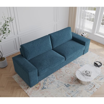Modern 80" Upholstered Fabric 3-Seater Sofa