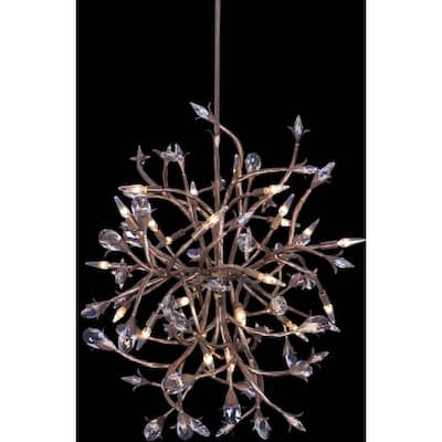 Allegri 041450-FR001 Fiore 16 Light 34" Wide Crystal Abstract