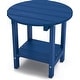 preview thumbnail 7 of 11, WINSOON All Weather HIPS Outdoor Side Tables 2-Tier Adirondack Tables End Tables Navy