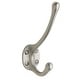 preview thumbnail 8 of 10, Baldwin Estate Double Robe Hook Satin Nickel
