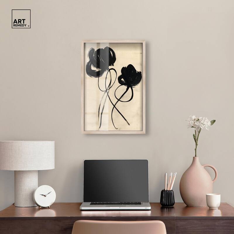 Florals in the Minimal II Shadowbox by Art Remedy