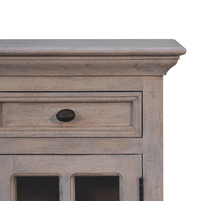 Contemporary Design Drawer Nightstand with Door,Durable And Sturdy