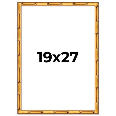 19x27 Frame Gold Bamboo Picture Frame - Complete Modern Photo Frame