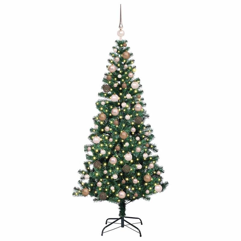 vidaXL Artificial Christmas Tree Green 70.9" PVC