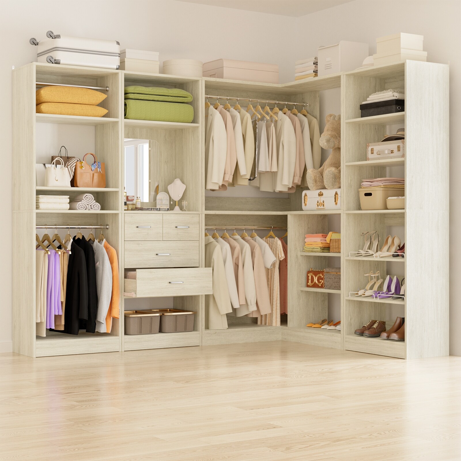 Free standing corner closet cheap