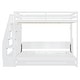 preview thumbnail 24 of 36, Full Over Full Size Murphy Bunk Bed Convertible Loft Bed with Hydraulic Lift, Hidden Desk and Storage Stairs for Kids