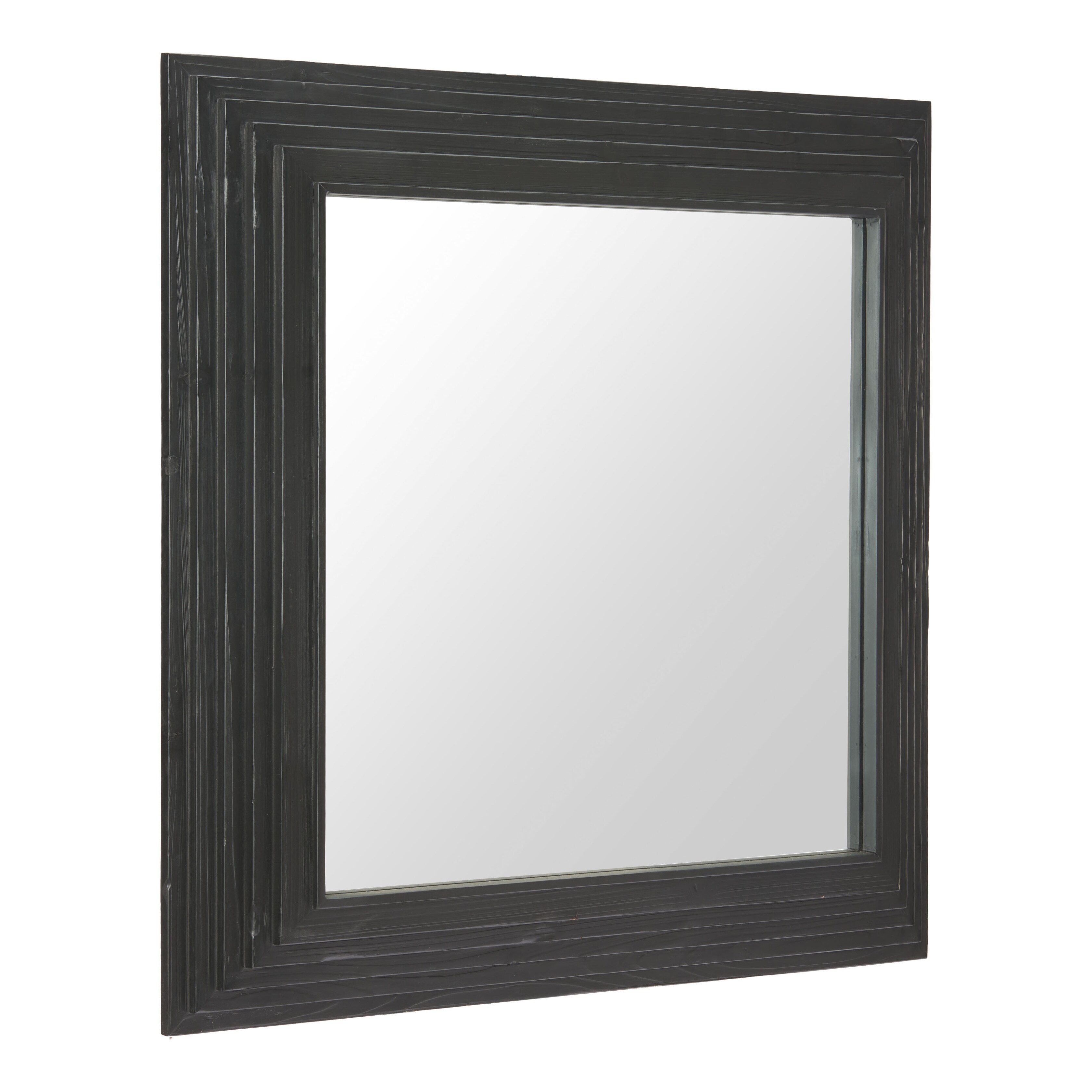 Kare Mirror Black - Overstock - 43488490
