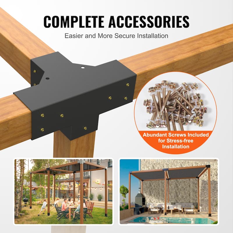 VEVOR Pergola Bracket Kit,for Gazebos,Patio Pergolas,Log Cabin Outdoor