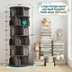 preview thumbnail 58 of 102, 4/5/6 Tiers Round Rotating Bookcase, Revolving Floor Standing Bookshelf Corner Organizer Display
