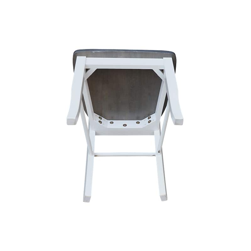 International Concepts Solid Wood Madrid Ladderback Chairs, Set of 2