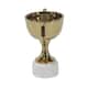 14 X 9 inch Modern Silver-Finished Ceramic Trophy Urn