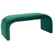 preview thumbnail 56 of 57, SAFAVIEH Tenko Modern Minimalist Glam Bench - 45" W x 18" D x 19" H