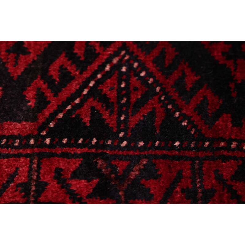 ECARPETGALLERY Hand-knotted Teimani Red Wool Rug - 5'4 x 13'0