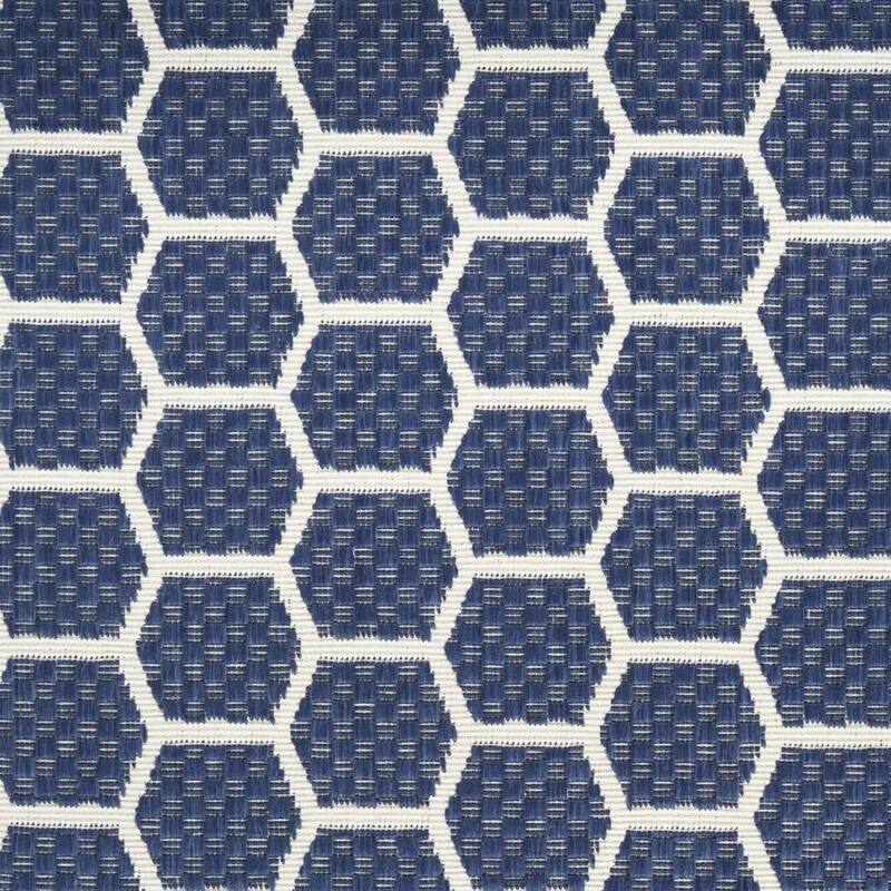 HomeRoots Geometric Modern Runner Outdoor Rug - 12' Runner