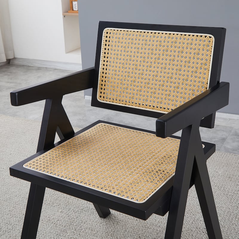 Armrest Solid Wood Dining Chair, Living Room Chair