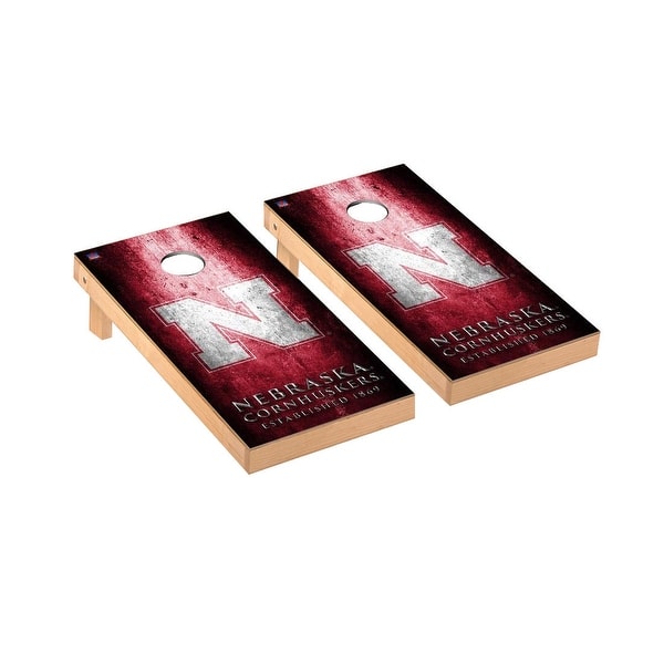 slide 2 of 5, Nebraska Cornhuskers Museum Cornhole Board Set