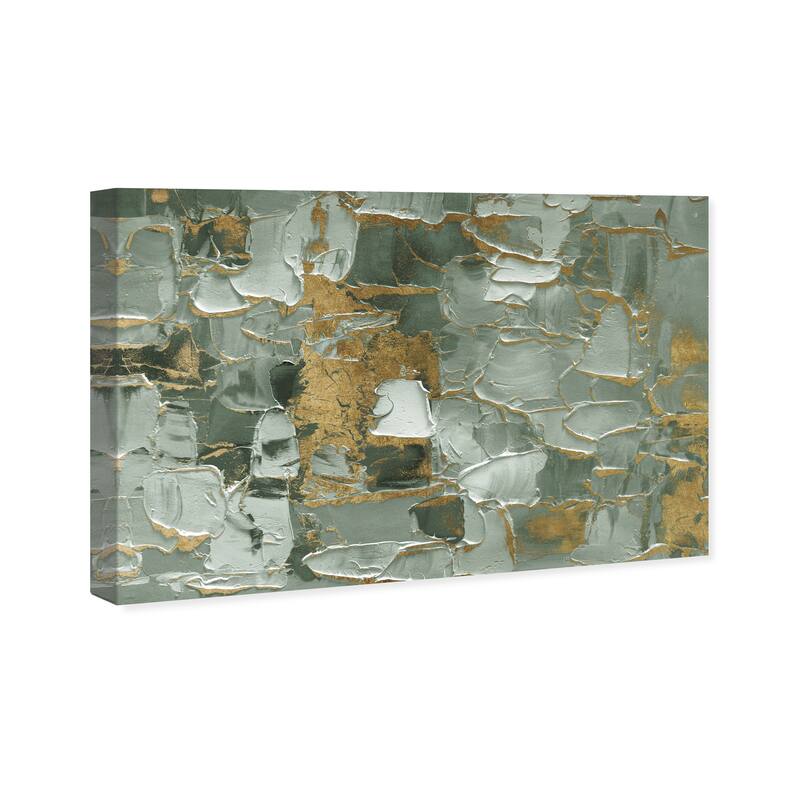 Wynwood Studio Canvas Abstract Sage Morning Green and Emerald Modern & Contemporary Wall Art Canvas Print