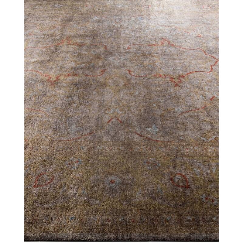 Contemporary Overdyed Wool Hand Knotted Area Rug - 8' 1" x 10' 0"