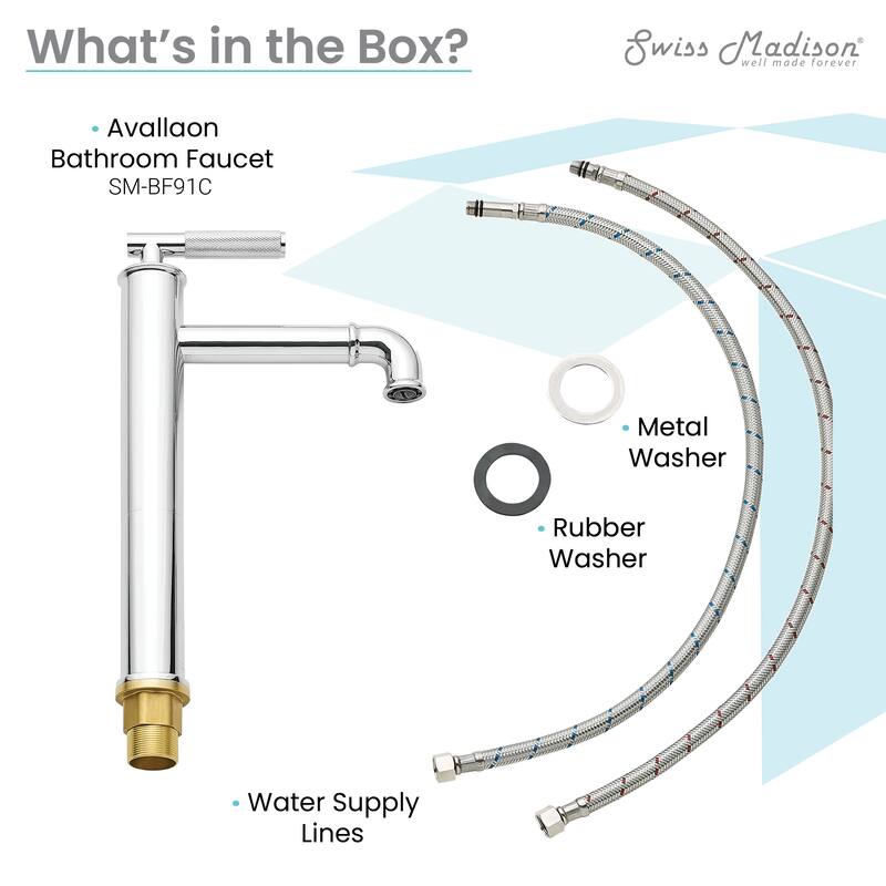 Avallon Single Hole, Single-Handle Sleek, High Arc Bathroom Faucet