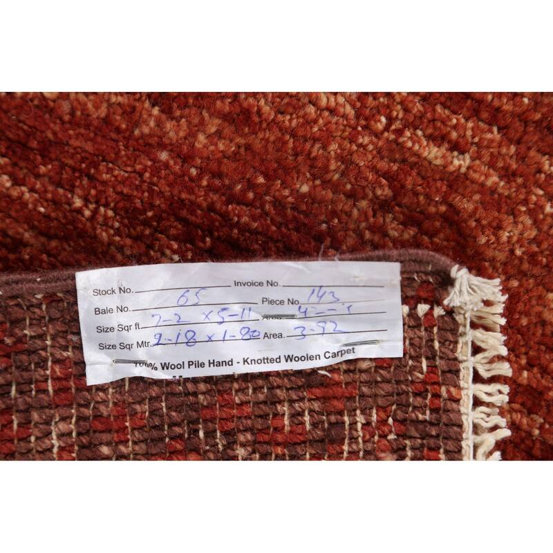 Gabbeh Kashkoli Oriental Wool Area Rug Handmade Modern Carpet - 5'9" x 7'1"