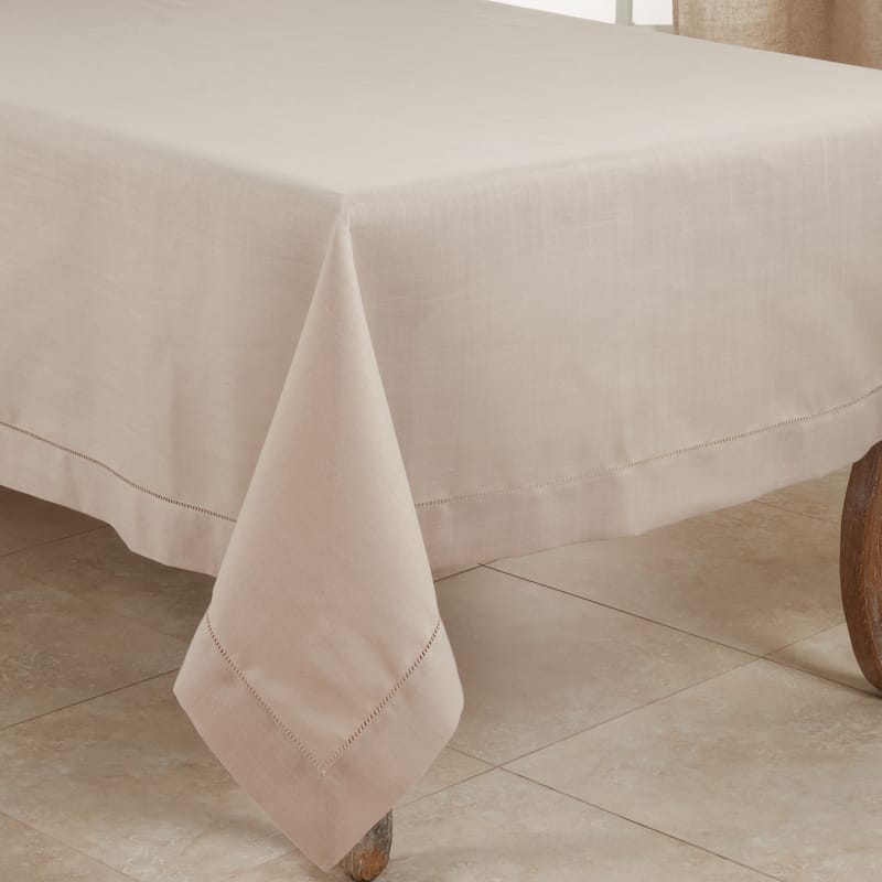 Classic Hemstitch Border Tablecloth