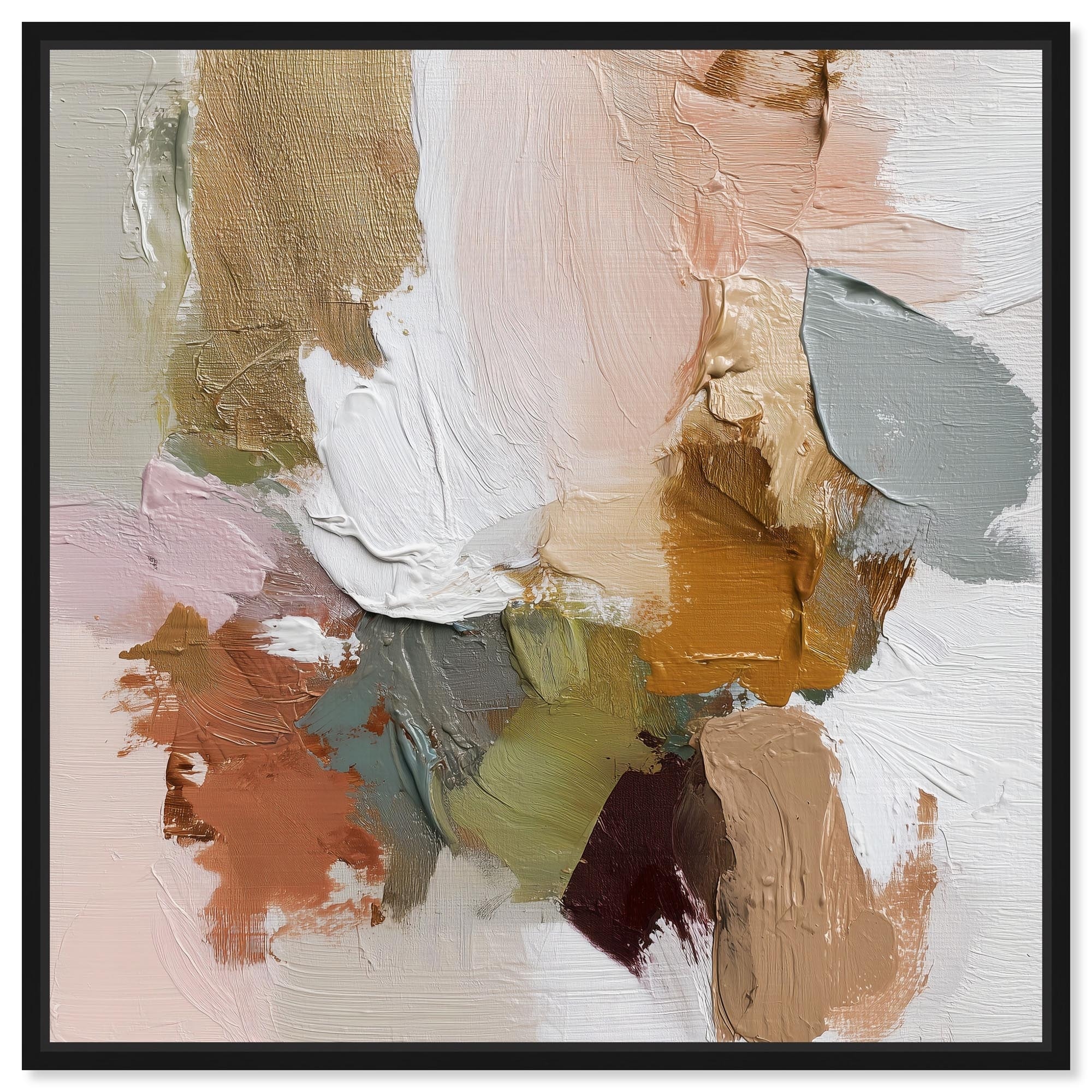 Swirl of Joy II Taupe Boho Wall Art Canvas Print by Art Remedy