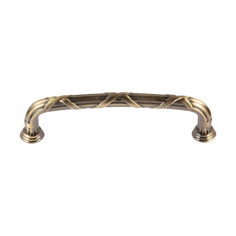 Utopia Alley Riga Cabinet Ring Pull Knob/Pull, Antique Brass, knob 1.58"/3.75"/5" center to center