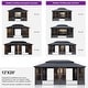 preview thumbnail 32 of 62, PURPLE LEAF Double Top Outdoor Sunroom Screen House Patio Hardtop Gazebo