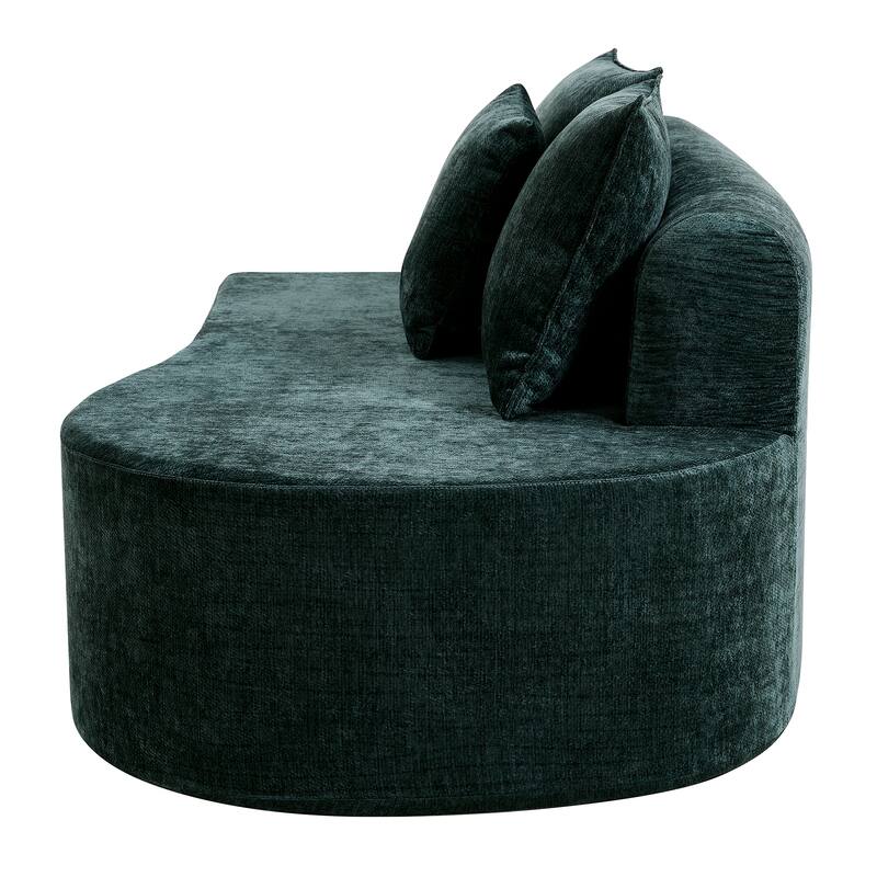 Christopher Knight Home - Curved Modular 138.6" Upholstered Sectional Sofa