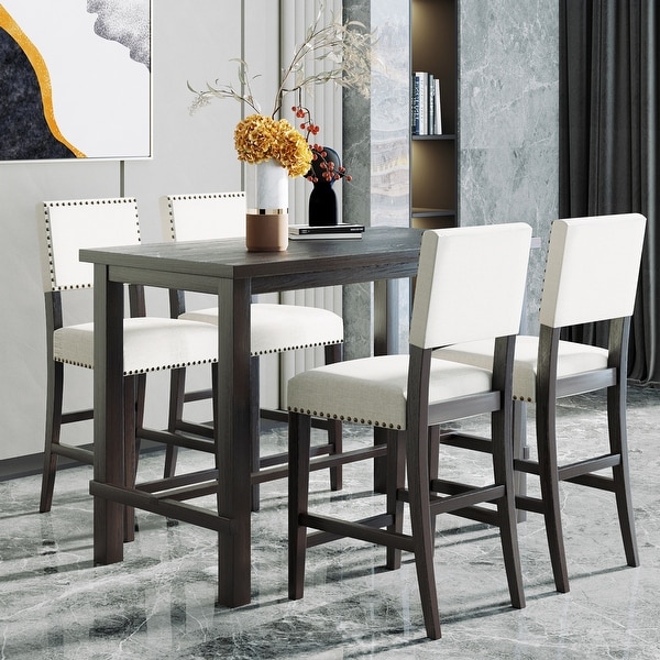 9 piece counter height outlet dining set grey