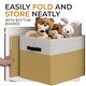 preview thumbnail 23 of 22, Cheer Collection 4 Pack Large Fabric Storage Baskets with Handles Collapsible Organizer Bins
