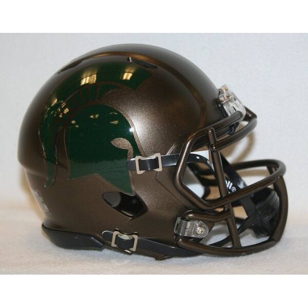 Shop Michigan State Spartans Bronze Riddell Speed Mini Football