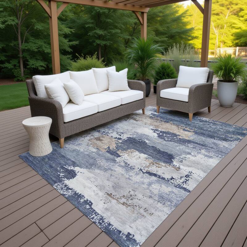 Machine Washable Indoor/ Outdoor Chantille Rug