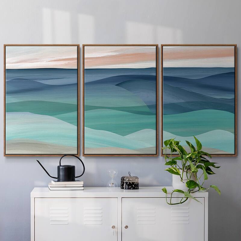 Shifting Seas - Multi Piece Framed Canvas