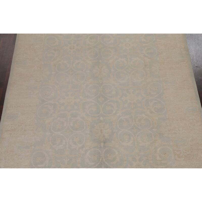 Vegetable Dye Muted Khotan Turkish Oriental Wool Area Rug Hand-knotted - 7'10" x 10'3"