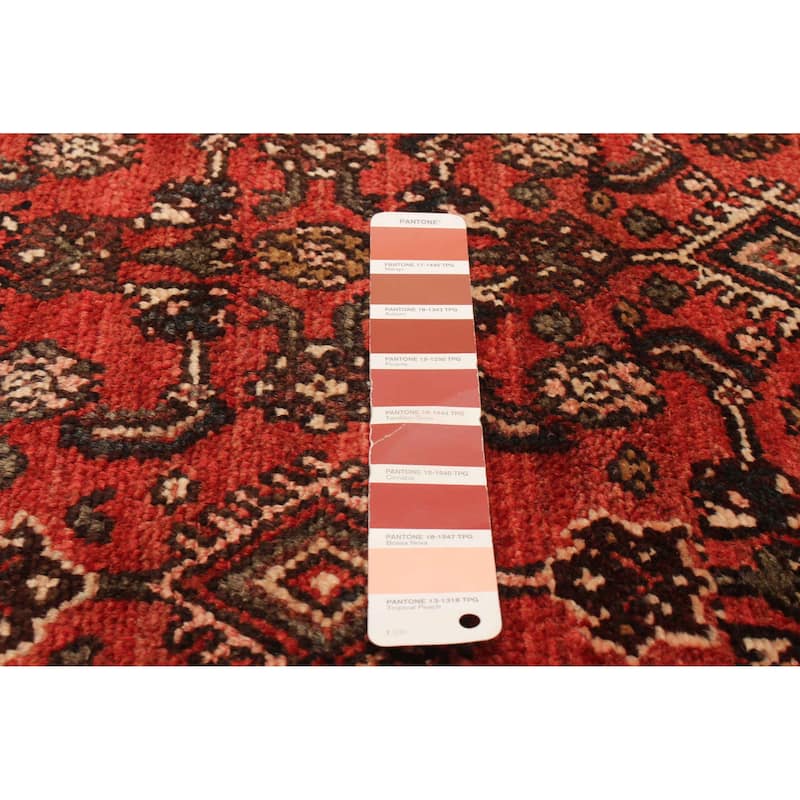 ECARPETGALLERY Hand-knotted Andelz Red Wool Rug - 3'1 x 9'0