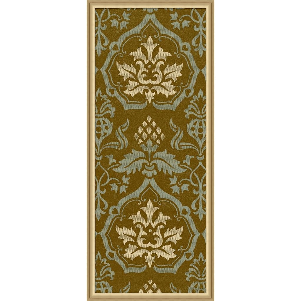 Amanti Art Framed Fabric Pinboard Medallion Motif VI by Baxter Mill Archive Printed Bulletin Board