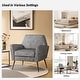 preview thumbnail 23 of 22, Silas Modern Armchair with Metal Legs by HULALA HOME