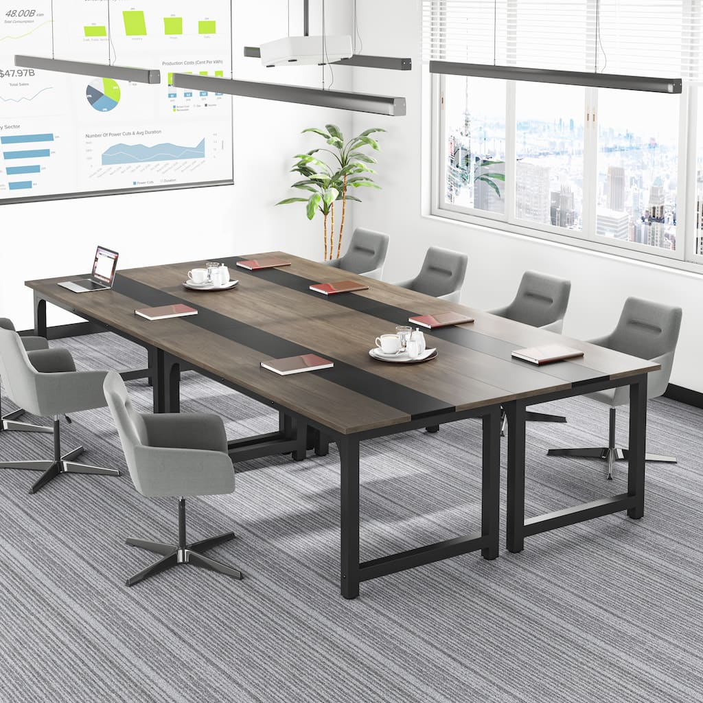6FT Modern Office Conference Table for 4-6 - 63" L x 31.5" W x 29.13" H