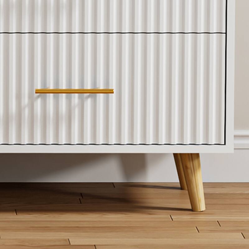 Modern Vertical Stripe 6-Drawer Dresser Multipurpose Storage