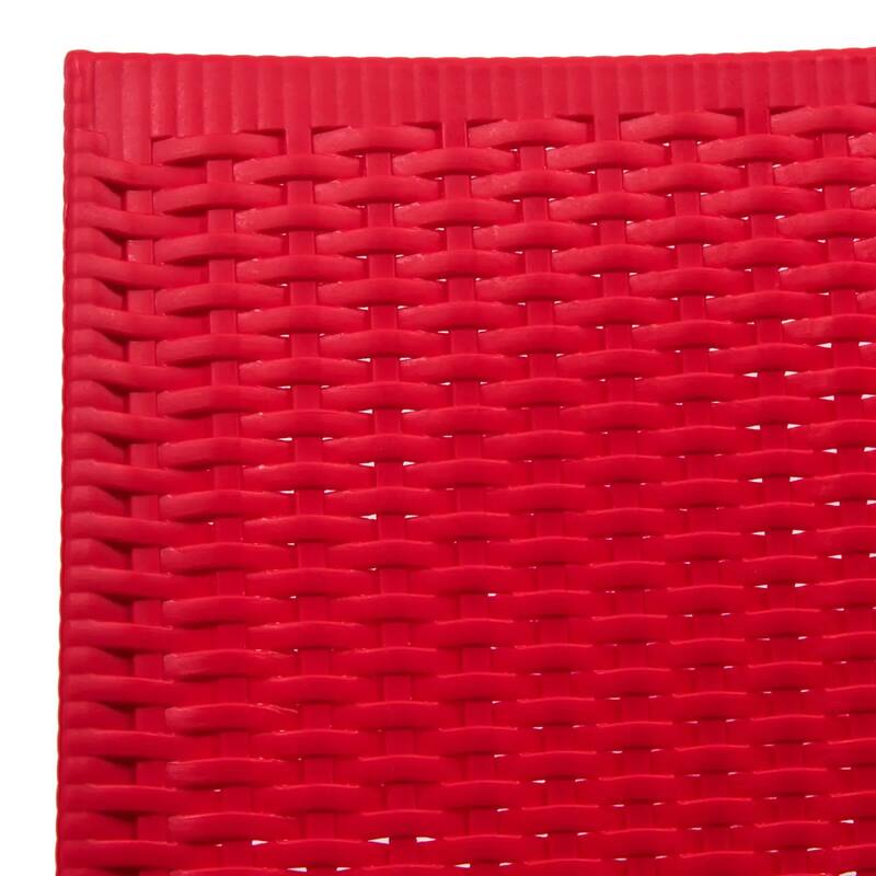 Mace Polypropylene Stackable Armrest Patio Dining Chair with Woven Design for Outdoor Dining Patio Indoor Gatherings