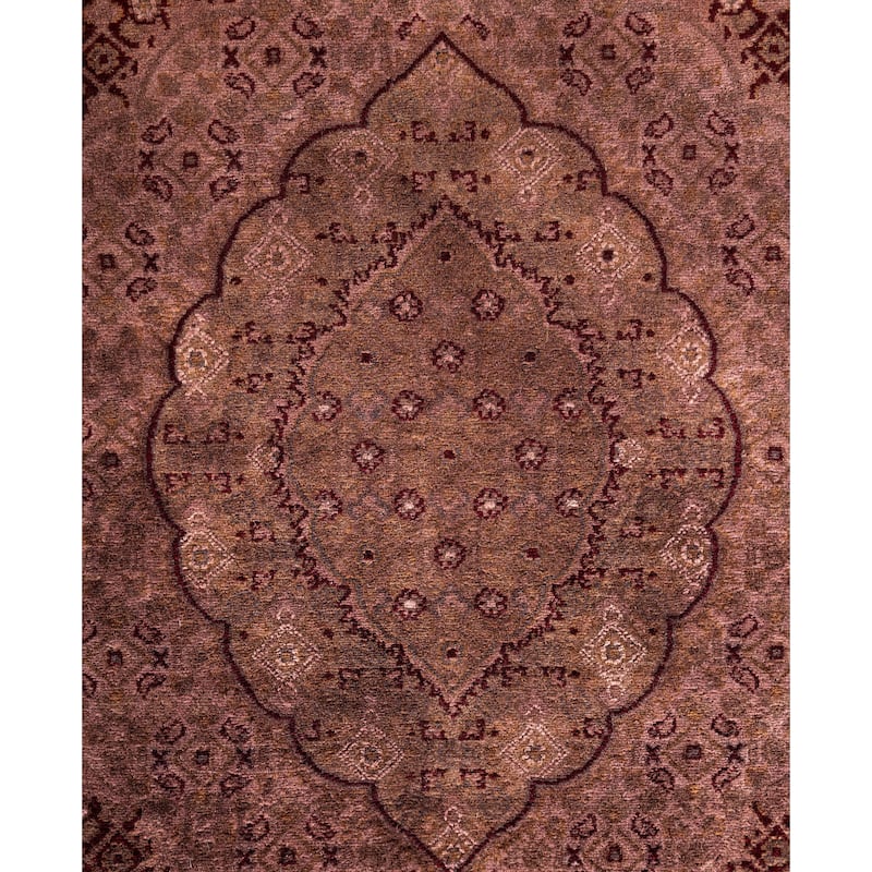 Overdyed One-of-a-Kind Hand-Knotted Area Rug - Red - 6' 2" x 9' 5"