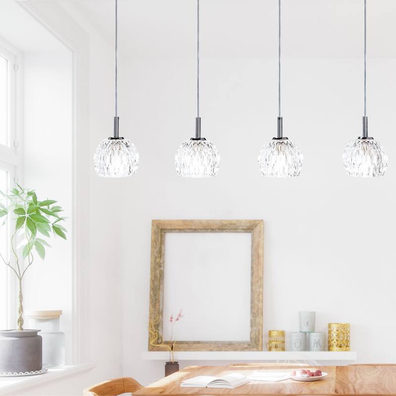 SAFAVIEH Lighting Mura Pendant - 30.5"x4.5"x11.25-79.25" - Antique White - 31Wx5Dx79H