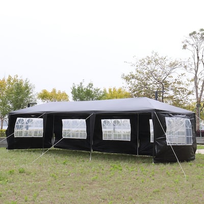 10'x30' Outdoor Waterproof Party Tent with 8 Removable Sidewalls - N/A