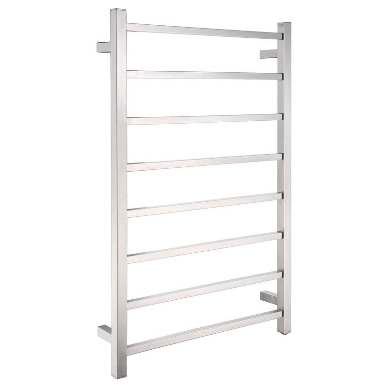 Bell 8-Bar Stainless Steel Wall Mounted Electric Towel Warmer Rack in Polished Chrome - Polished Chrome