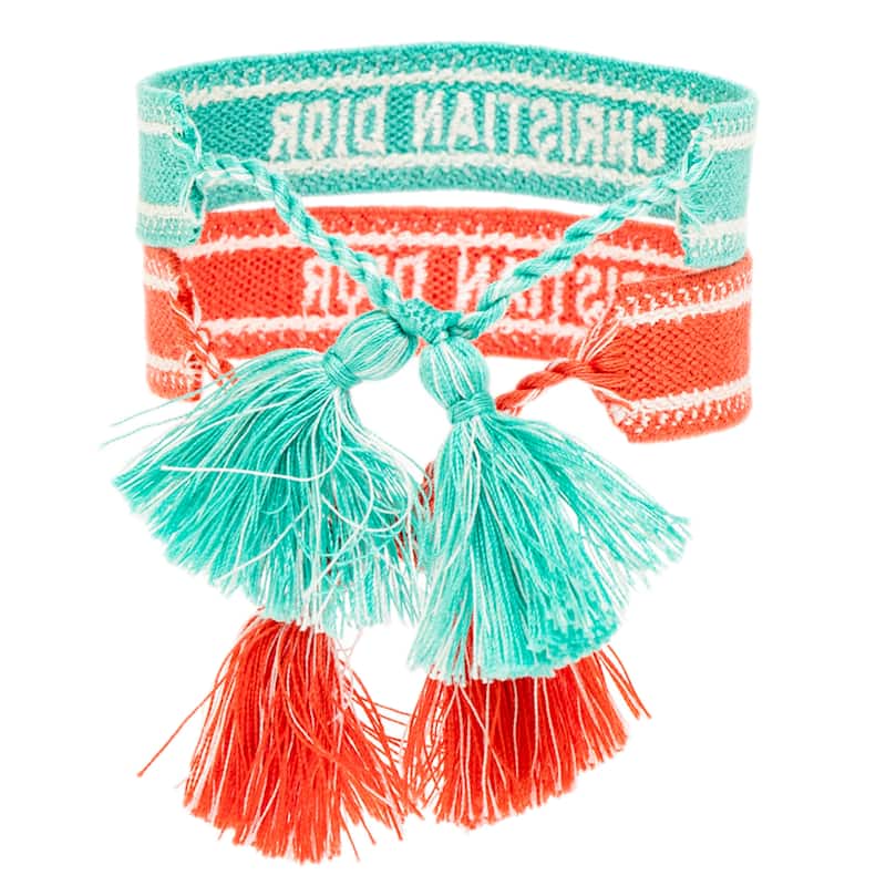 Christian Dior Bracelet Set - Orange and Teal