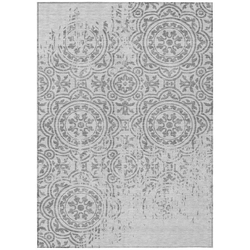 Machine Washable Indoor/ Outdoor Chantille Suzani Vintage Rug