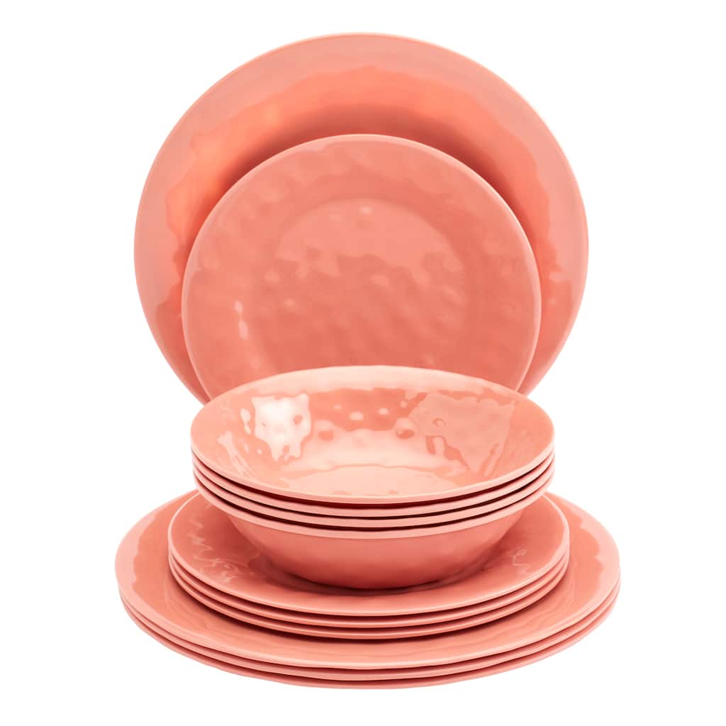 Tabletops Gallery 12PC Summer Fun Melamine Dinnerware Set - Popsicle