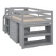 preview thumbnail 9 of 43, Loft Bed with Retractable Writing Desk and 3 Drawers, with Storage Stairs and Shelves
